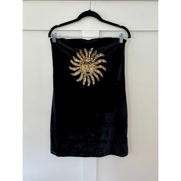 NEW NWT Show Me Your Mumu On My Way Dress Sun Sequins Velvet Size Large - Picture 2 of 4